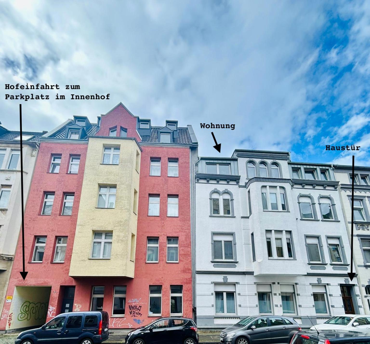 Feelslikehome - Urbane Altbauwohnung Mit Dachterasse& Parkplatz 보훔 외부 사진